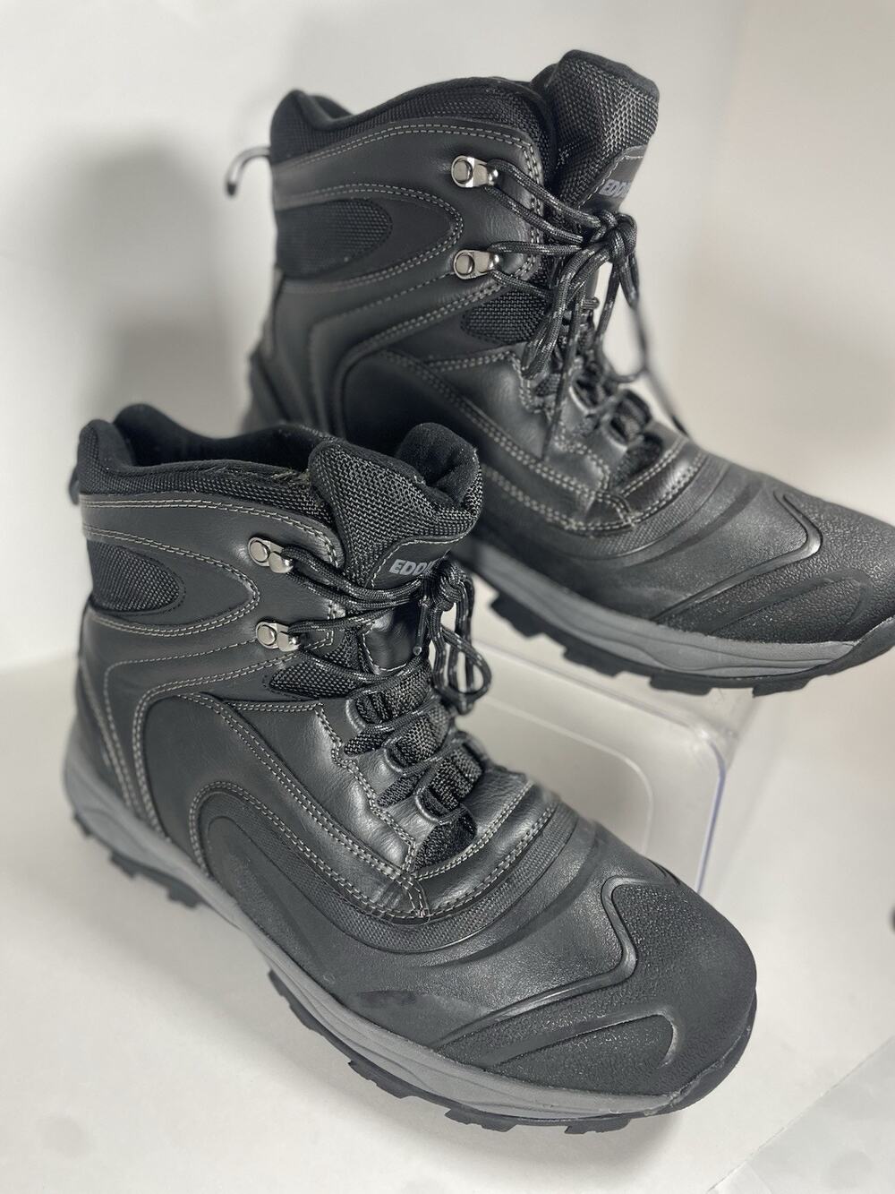 Eddie Bauer Men's Insulated Weather Resistant Riley Black 11 Winter Boot Outdoor